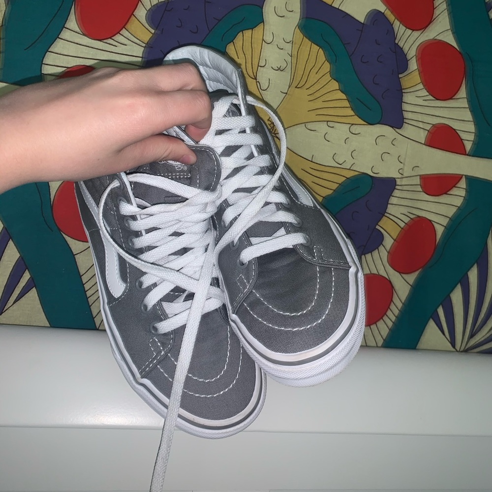 Grey High Top Vans